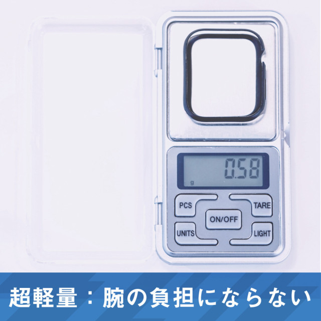 【Apple Watch ケース 44mm】極薄バンパーケース (クリアブラック) for Apple Watch SE(第2/1世代)/Series6/5/4goods_nameサブ画像