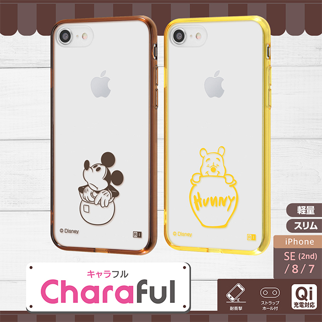 Iphonese 第2世代 8 7 ケース ディズニーキャラクター ハイブリッドケース Charaful ミッキー レイ アウト Iphoneケースは Unicase