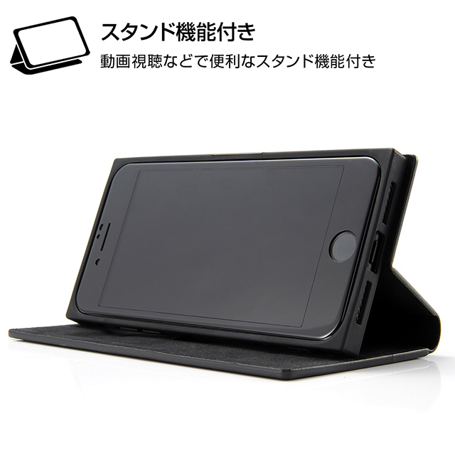 【iPhoneSE(第3/2世代)/8/7 ケース】ディズニーキャラクター/耐衝撃 手帳型レザーケース サイドマグネット (ドナルドダック)サブ画像