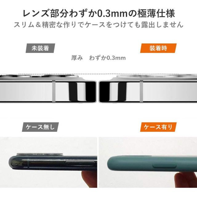 【iPhone12 Pro Max フィルム】Camera Lens Glassサブ画像