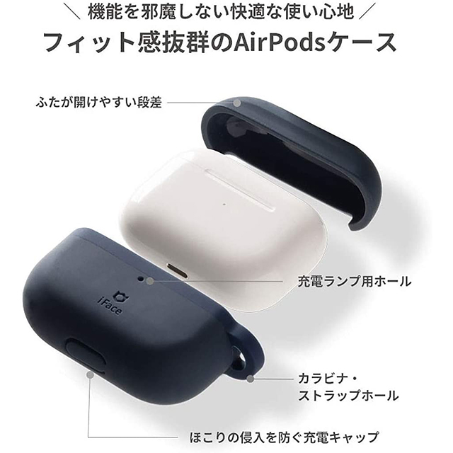 【AirPods(第2/1世代) ケース】iFace Grip On Siliconeケース (レッド)goods_nameサブ画像