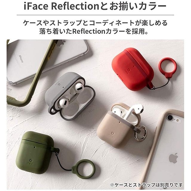 【AirPods Pro(第1世代) ケース】iFace Grip On Siliconeケース (レッド)サブ画像