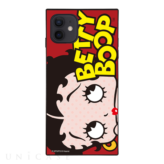 【iPhone12 mini ケース】BETTY BOOP ガラスケース (RED LOGO DOT)