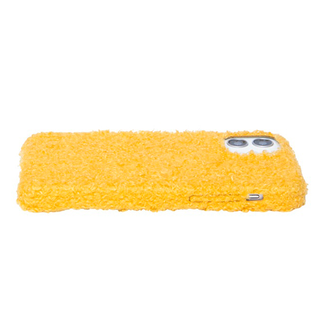 【iPhone12/12 Pro ケース】もこもこ背面ケース MOCOMOCO (YELLOW)サブ画像