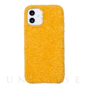 【iPhone12/12 Pro ケース】もこもこ背面ケース MOCOMOCO (YELLOW)