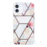 【iPhone12 mini ケース】TPUケース ROSE (WHITE)