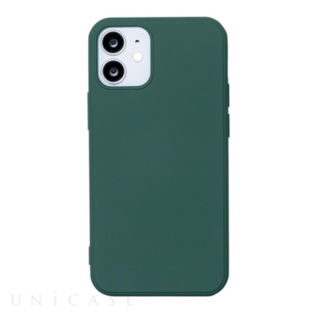 【iPhone12 mini ケース】シリコンケース SILICONE (GREEN)