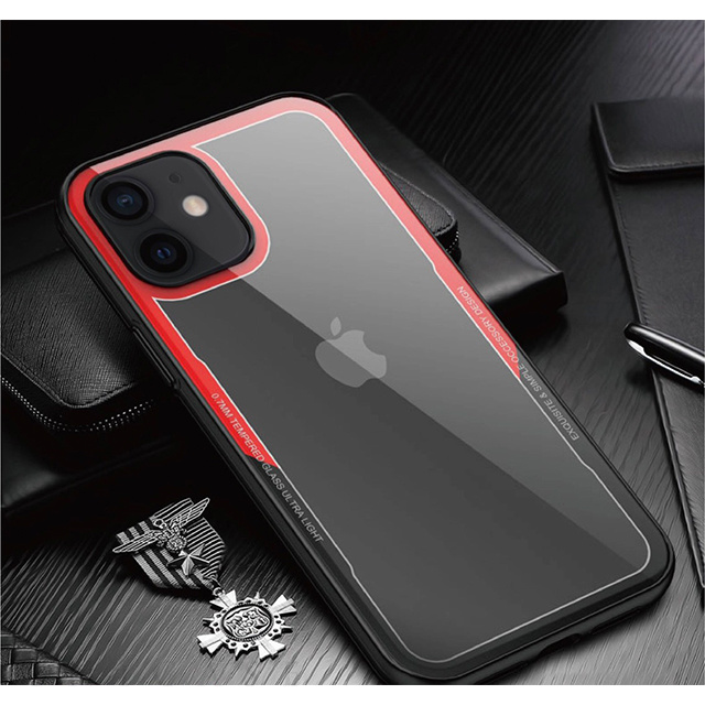 【iPhone12 mini ケース】MILADA (RED×BLACK)