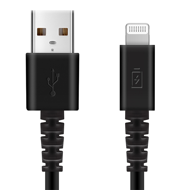 充電/通信 やわらかケーブル USB-A to Lightning 1.2m (ブラック)goods_nameサブ画像