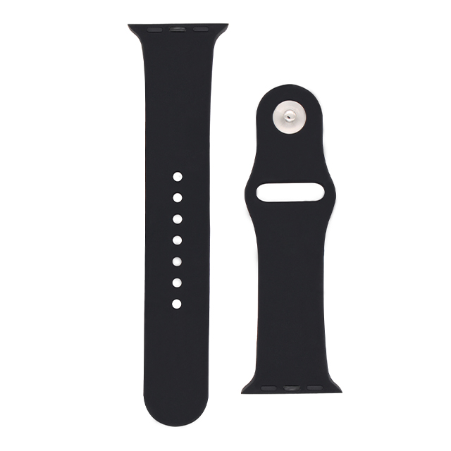 【Apple Watch バンド 49/45/44/42mm】シリコンバンド (ブラック) for Apple Watch Ultra2/1/SE(第2/1世代)/Series9/8/7/6/5/4/3/2/1サブ画像