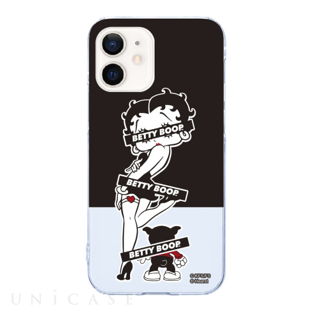 【iPhone12/12 Pro ケース】Betty Boop クリアケース (Black and white)