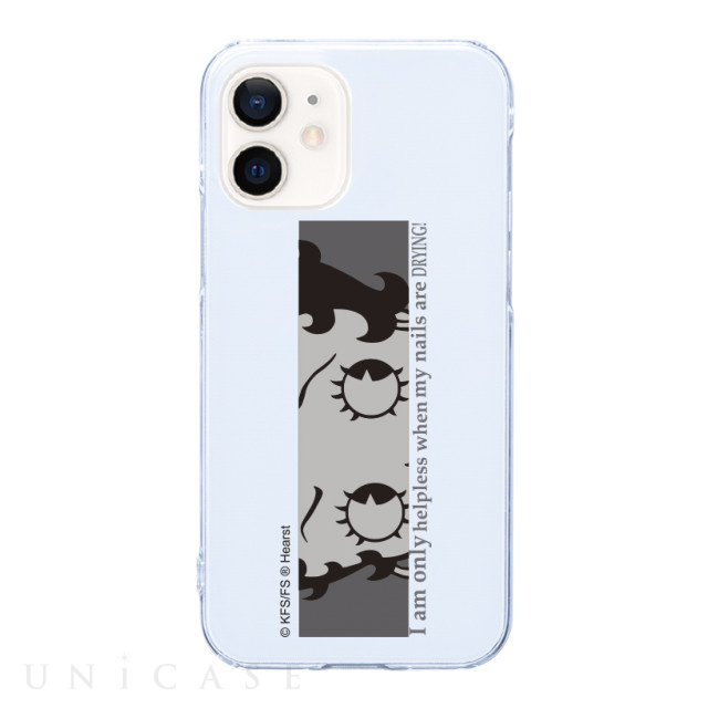 【iPhone12/12 Pro ケース】Betty Boop クリアケース (Gray)