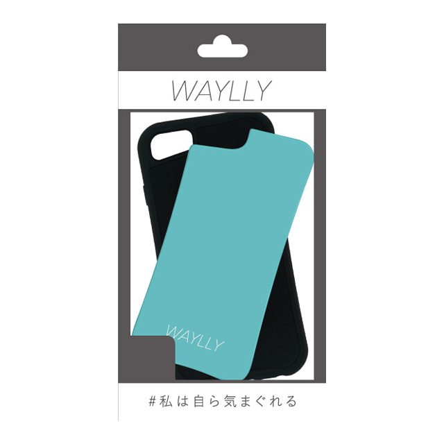 【iPhoneSE(第2世代)/8/7/6s/6 ケース】WAYLLY-MKセットドレッサー (スモールロゴ ミントブルー)サブ画像