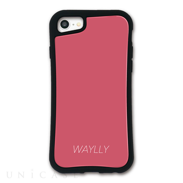 【iPhoneSE(第2世代)/8/7/6s/6 ケース】WAYLLY-MKセットドレッサー (スモールロゴ ピーチピンク)