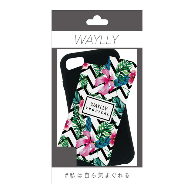 【iPhoneSE(第2世代)/8/7/6s/6 ケース】WAYLLY-MKセットドレッサー (トロピカル ハイビスカス)サブ画像