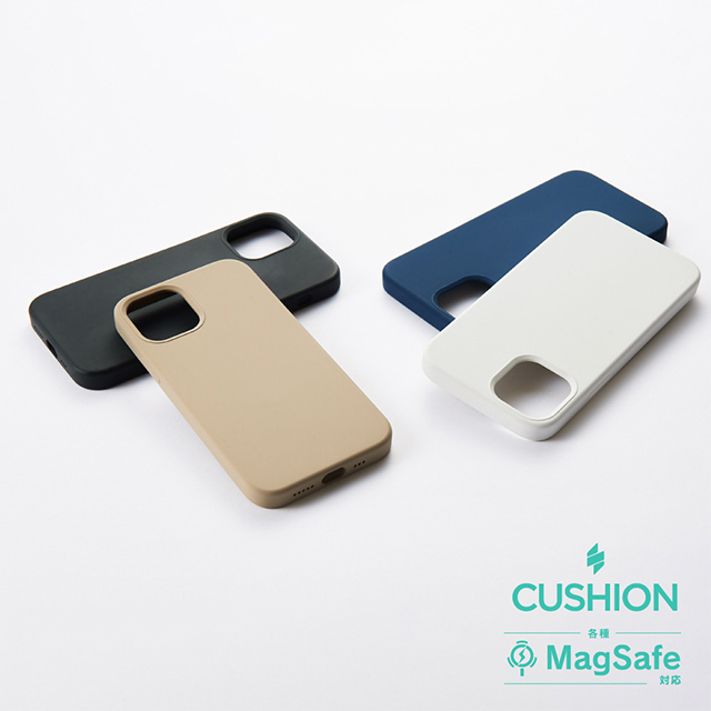 【iPhone12/12 Pro ケース】[Cushion] MagSafe対応 シリコンケース (ベージュ)サブ画像