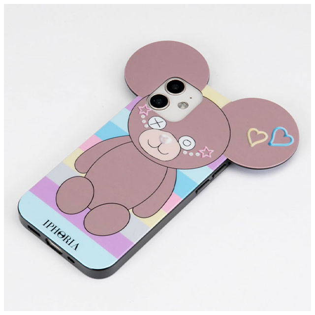 【iPhone12 mini ケース】Teddy (Pastel Stripes)サブ画像