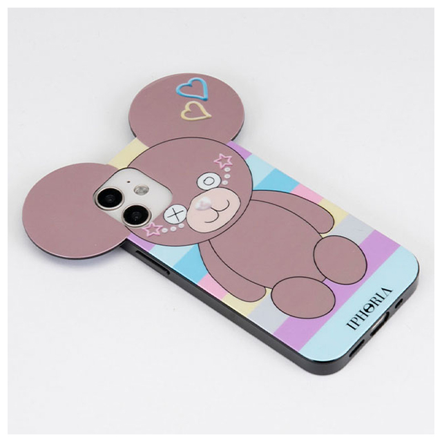 【iPhone12 mini ケース】Teddy (Pastel Stripes)サブ画像