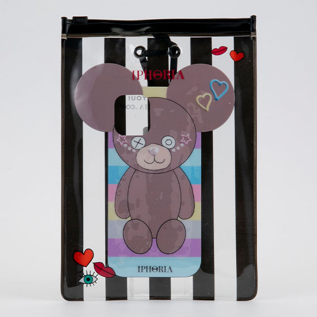 【iPhone12 mini ケース】Teddy (Pastel Stripes)サブ画像