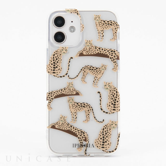 【iPhone12/12 Pro ケース】Transparent Leopard Mosaic