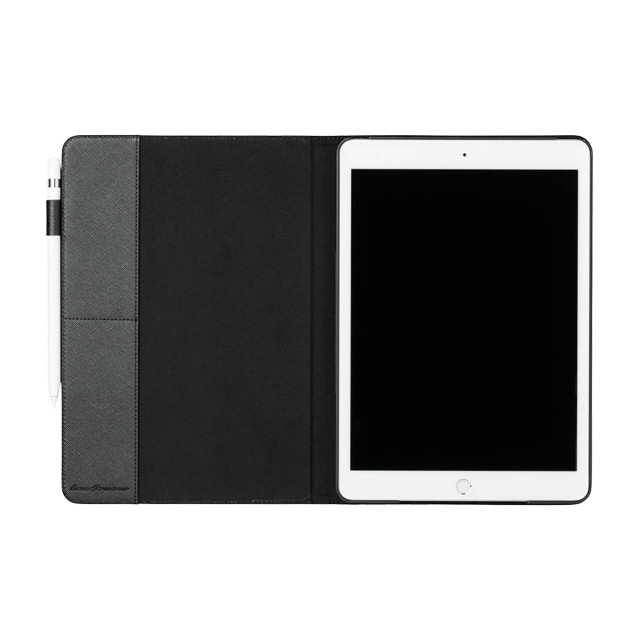 【iPad(10.2inch)(第9/8/7世代) ケース】“EURO Passione” Book PU Leather Case (Black)サブ画像