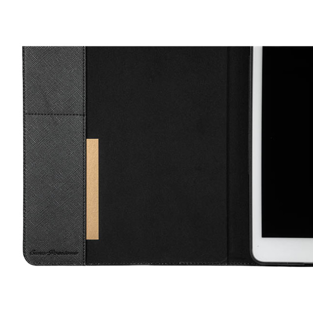 【iPad(10.2inch)(第9/8/7世代) ケース】“EURO Passione” Book PU Leather Case (Black)サブ画像