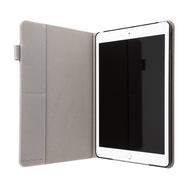 【iPad(10.2inch)(第9/8/7世代) ケース】“EURO Passione” Book PU Leather Case (Gray)サブ画像