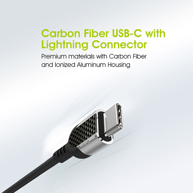 Carbon Fiber MFi USB-C to Lightning Fast Charging Cablegoods_nameサブ画像