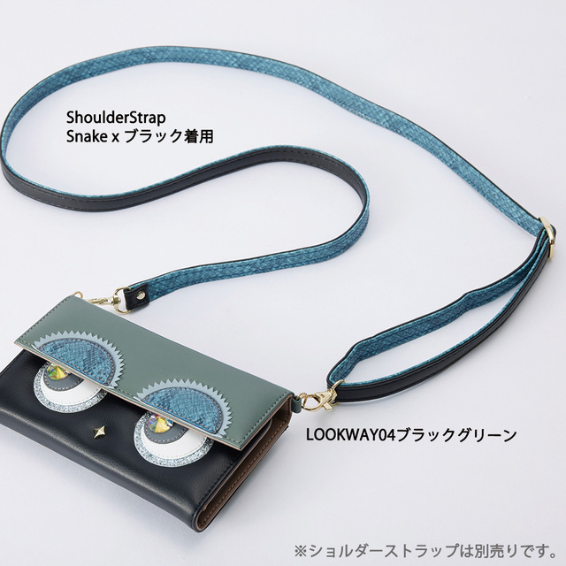 【iPhone11/XR ケース】LOOKWAY04 (ブラックグリーン)サブ画像