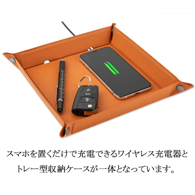 Folded tray wilreless charger 15W (ブラウン)goods_nameサブ画像