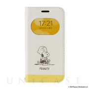 【iPhone12 mini ケース】PEANUTS/フリップ窓...