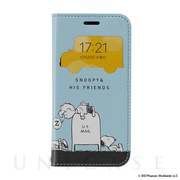 【iPhone12 mini ケース】PEANUTS/フリップ窓...