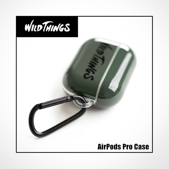 【AirPods Pro(第1世代) ケース】WILD THINGS カラビナ付きTPUケース (ホワイト)goods_nameサブ画像