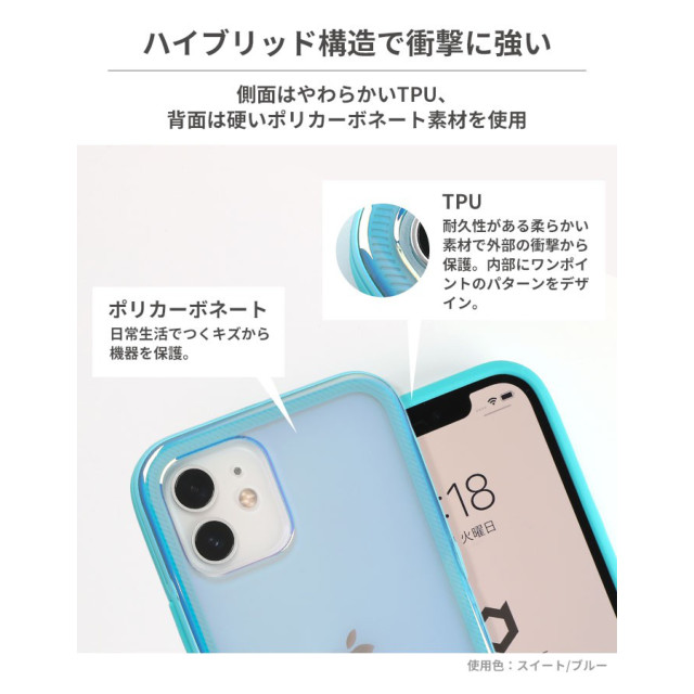 【iPhone12 mini ケース】iFace Glastonケース (コットンキャンディ/ブルー)goods_nameサブ画像