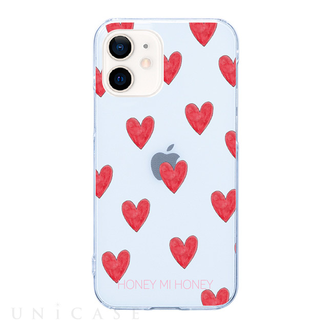 【iPhone12 mini ケース】クリアケース (Heart)