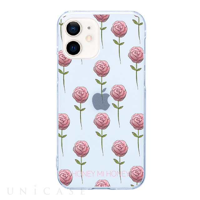 【iPhone12 mini ケース】クリアケース (Rose)