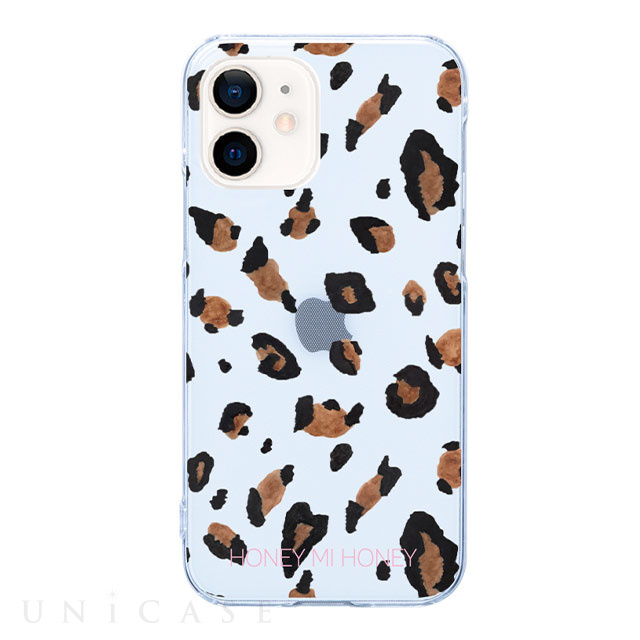 【iPhone12 mini ケース】クリアケース (Leopard)