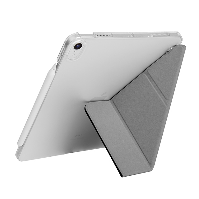 【iPad Air(10.9inch)(第5/4世代) ケース】KANVAS 耐衝撃ハイブリッド素材採用 折り畳み式スタンド 内側にマイクロファイバー ハードケース (ブラック)goods_nameサブ画像