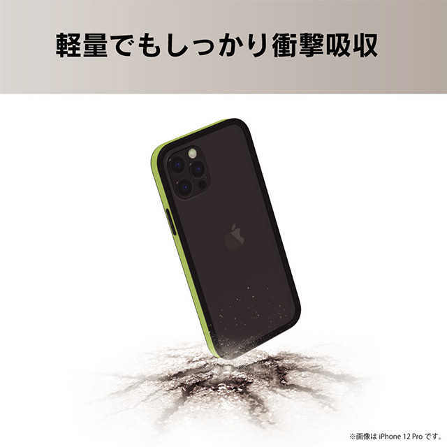 【iPhone12 mini ケース】[ALINE] 衝撃吸収 バンパーケース クラリーノ (スムースカーキ)goods_nameサブ画像