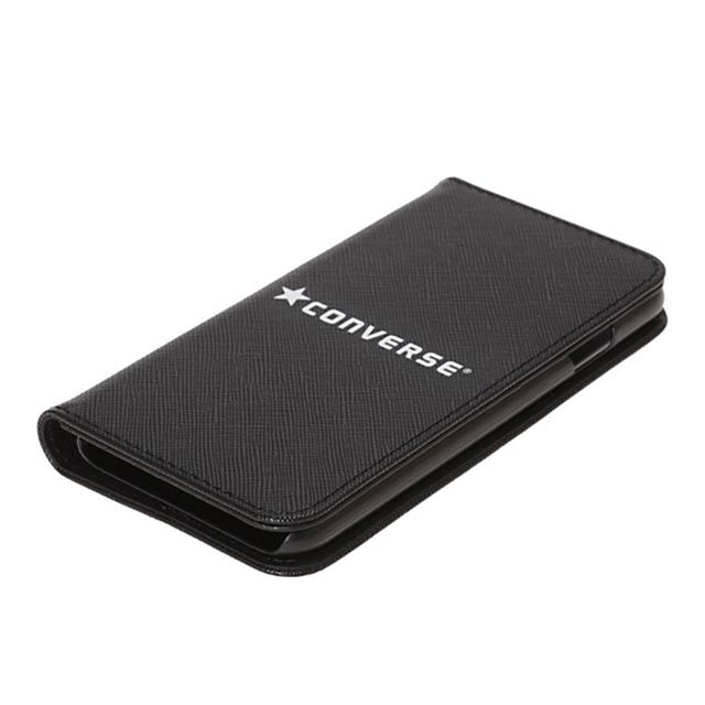 【iPhoneSE(第3/2世代)/8/7 ケース】Logo PU Leather Book Type Case (BLACK)goods_nameサブ画像