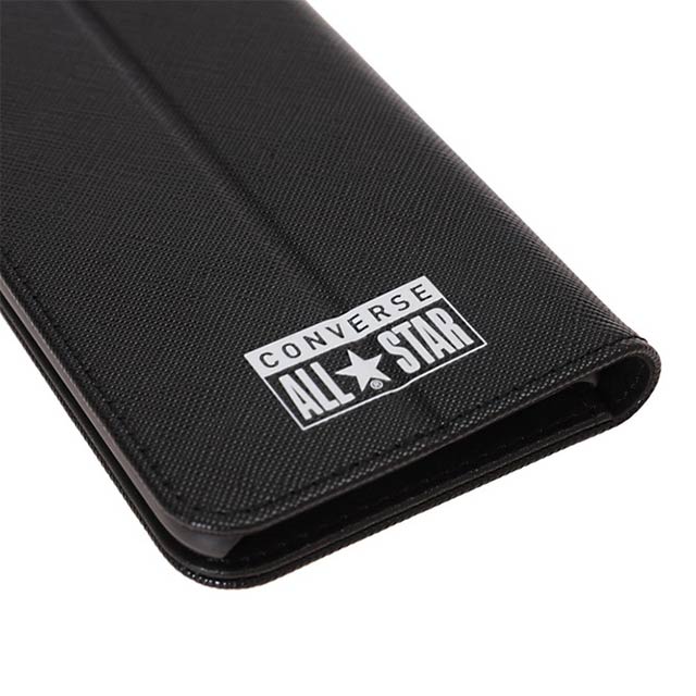 【iPhoneSE(第3/2世代)/8/7 ケース】Logo PU Leather Book Type Case (BLACK)サブ画像