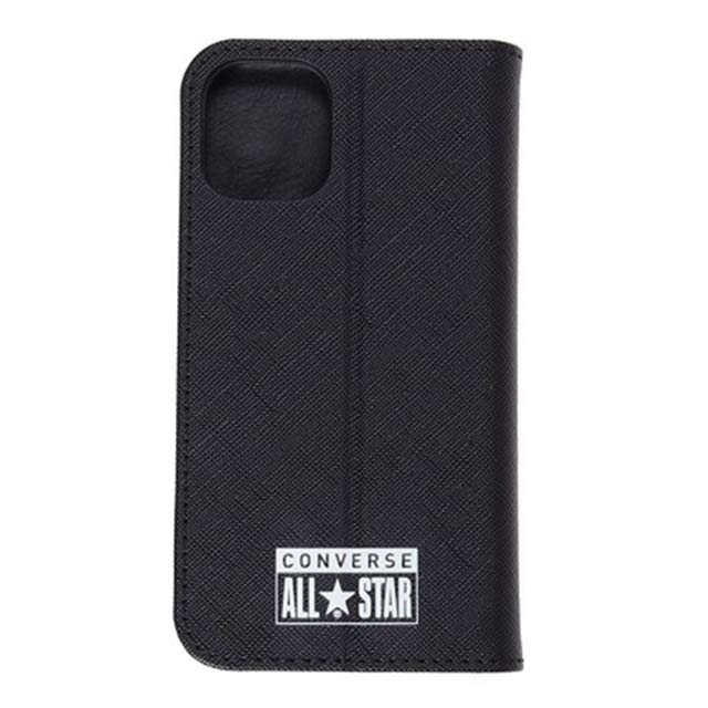 【iPhone12 mini ケース】Logo PU Leather Book Type Case (BLACK)サブ画像