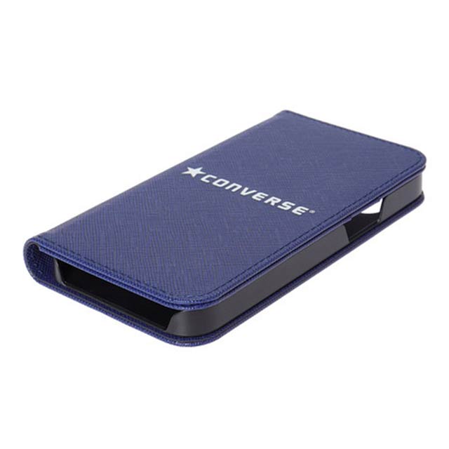 【iPhone12 mini ケース】Logo PU Leather Book Type Case (BLUE)サブ画像