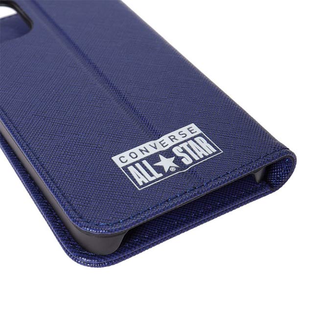 【iPhone12 mini ケース】Logo PU Leather Book Type Case (BLUE)サブ画像