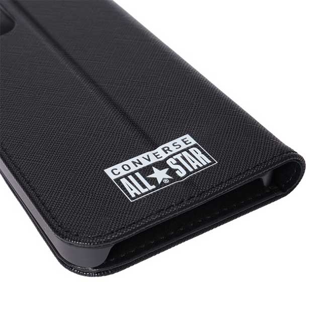 【iPhone12/12 Pro ケース】Logo PU Leather Book Type Case (BLACK)サブ画像