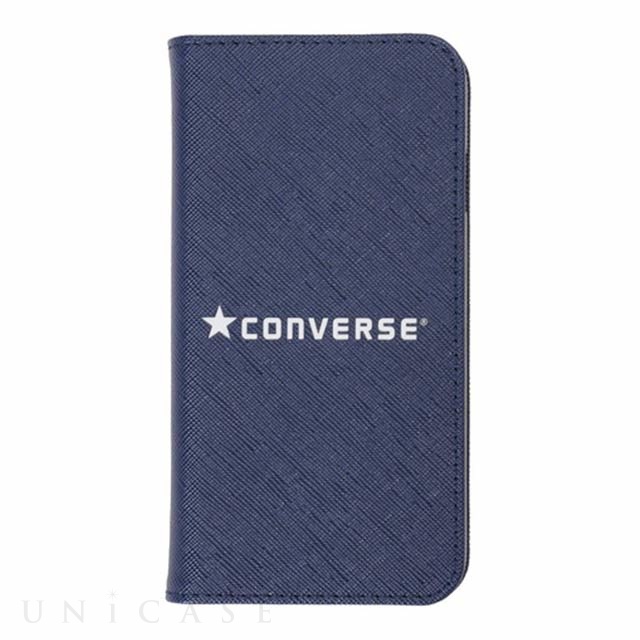 【iPhoneSE(第3/2世代)/8/7 ケース】Logo PU Leather Book Type Case (BLUE)