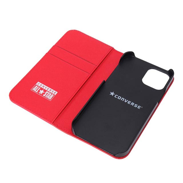 【iPhone12/12 Pro ケース】Logo PU Leather Book Type Case (RED)サブ画像