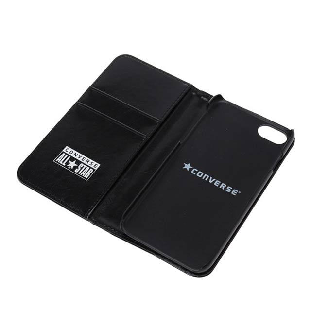 【iPhoneSE(第3/2世代)/8/7 ケース】Uncle Patch  PU Leather Book Type Case (BLACK)サブ画像