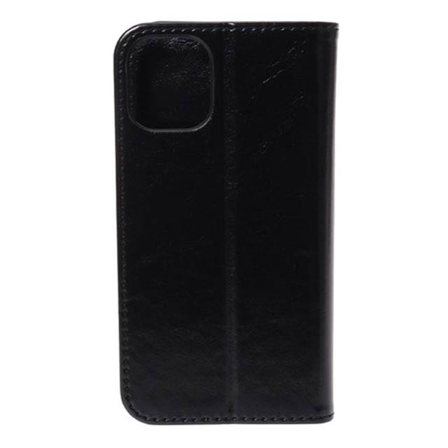 【iPhone12 mini ケース】Uncle Patch  PU Leather Book Type Case (BLACK)サブ画像