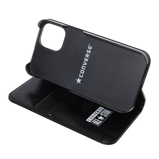 【iPhone12 mini ケース】Uncle Patch  PU Leather Book Type Case (BLACK)サブ画像